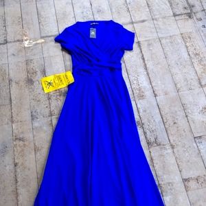 Koh Koh women's short sleeve v-neck maxi dress